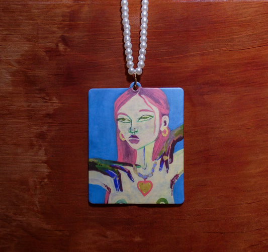 Blue Girl - Artist Designer Car Air Freshener