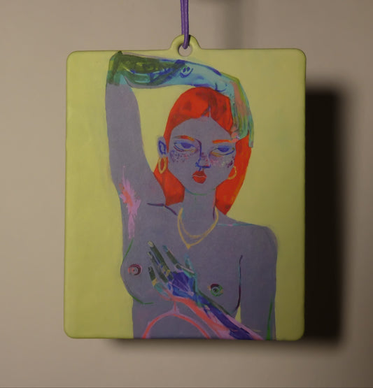 Yellow Girl - Artist Designer Car Air Freshener